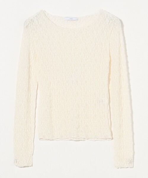 ASTRAET(アストラット)の「<ASTRAET>レース ロングスリーブカットソー(Tシャツ/カットソー・レディース・ブラック/オフホワイト・FREE)」の18枚目の写真