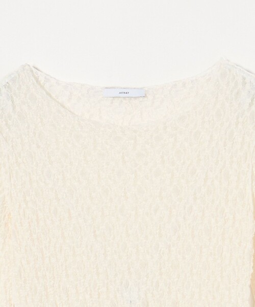 ASTRAET(アストラット)の「<ASTRAET>レース ロングスリーブカットソー(Tシャツ/カットソー・レディース・ブラック/オフホワイト・FREE)」の20枚目の写真