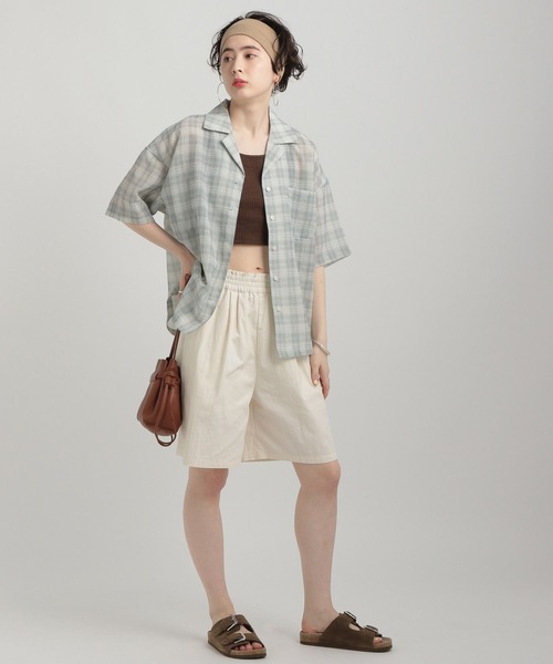 GEORGE'S(ジョージズ)の「イージーショートパンツ(その他パンツ・レディース・オフホワイト/カーキ/ブラック・MEDIUM/SMALL)」の6枚目の写真