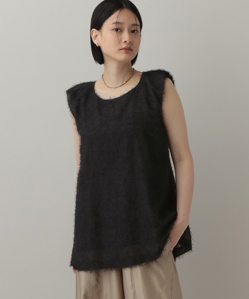 セール】フリンジノースリーブブラウス（シャツ/ブラウス）｜A