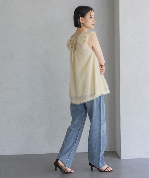 セール】フリンジノースリーブブラウス（シャツ/ブラウス）｜A