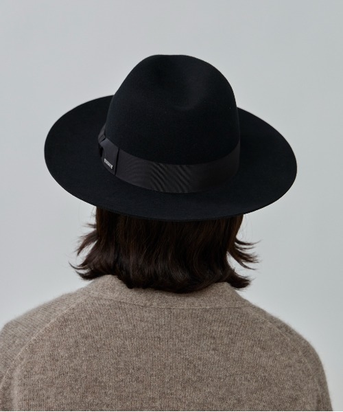OVERRIDE（オーバーライド）の「OVERRIDE  FELT FEDORA L.BRIM / オーバーライド（ハット・メンズ・ブラック/ライトブラウン/レッド・60cm/58cm）」の16枚目の写真