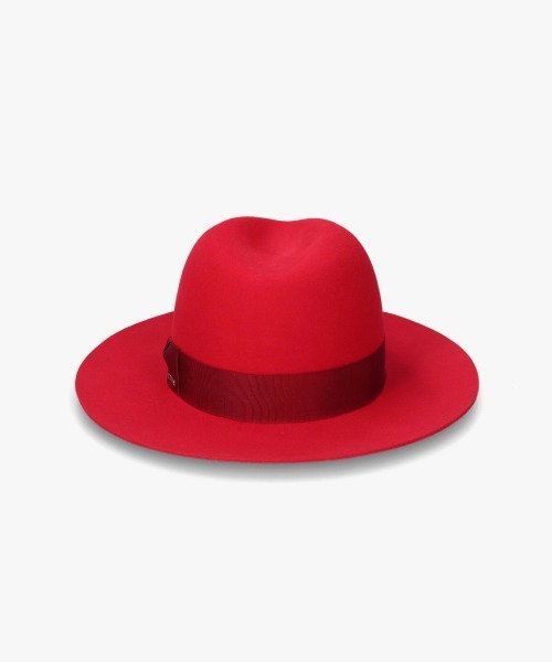 OVERRIDE（オーバーライド）の「OVERRIDE  FELT FEDORA L.BRIM / オーバーライド（ハット・メンズ・ブラック/ライトブラウン/レッド・60cm/58cm）」の13枚目の写真