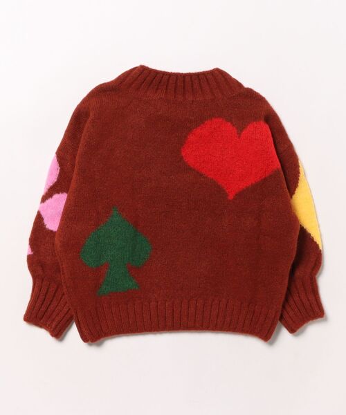 BOBO CHOSES(ボボショーズ)の「Bobo Joker jacquard turtle neck jumper(ニット/セーター・キッズ・バーガンディー・4-5YEAR/2-3YEAR/6-7YEAR/8-9y/10-11y/12-13y)」の9枚目の写真