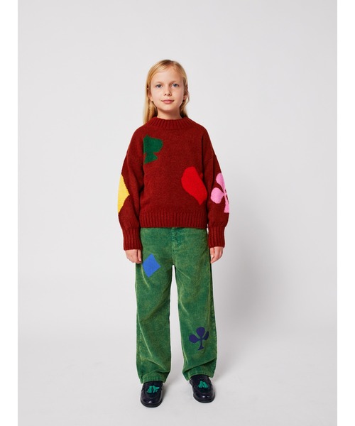 BOBO CHOSES(ボボショーズ)の「Bobo Joker jacquard turtle neck jumper(ニット/セーター・キッズ・バーガンディー・4-5YEAR/2-3YEAR/6-7YEAR/8-9y/10-11y/12-13y)」の5枚目の写真