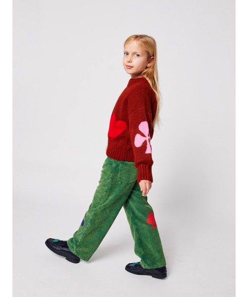 BOBO CHOSES(ボボショーズ)の「Bobo Joker jacquard turtle neck jumper(ニット/セーター・キッズ・バーガンディー・4-5YEAR/2-3YEAR/6-7YEAR/8-9y/10-11y/12-13y)」の7枚目の写真