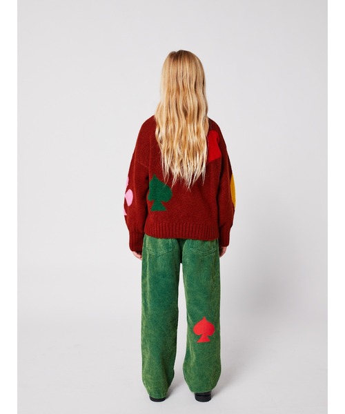 BOBO CHOSES(ボボショーズ)の「Bobo Joker jacquard turtle neck jumper(ニット/セーター・キッズ・バーガンディー・4-5YEAR/2-3YEAR/6-7YEAR/8-9y/10-11y/12-13y)」の8枚目の写真