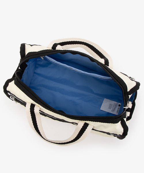 LeSportsac（レスポートサック）の「MINI DUFFEL CROSSBODY スペクテイターサンドバー/ブラック（ショルダーバッグ・レディース・ホワイト・FREE）」の7枚目の写真