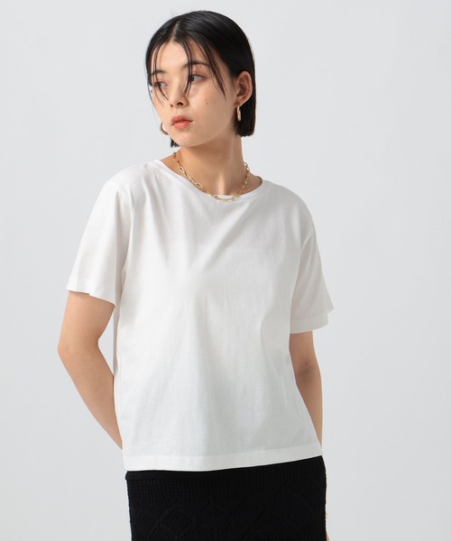 BAYFLOW（ベイフロー）の「[接触冷感/汗臭・汗ジミ軽減]コンパクトファンクションＴ（Tシャツ/カットソー・レディース・ブラック/モカ/ホワイト・MEDIUM/SMALL）」の2枚目の写真