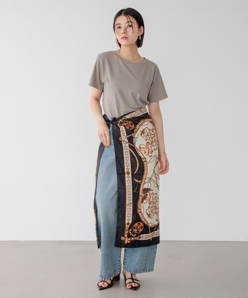 BAYFLOW（ベイフロー）の「[接触冷感/汗臭・汗ジミ軽減]コンパクトファンクションＴ（Tシャツ/カットソー・レディース・ブラック/モカ/ホワイト・MEDIUM/SMALL）」の6枚目の写真