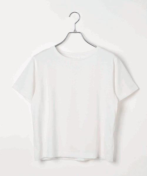 BAYFLOW（ベイフロー）の「[接触冷感/汗臭・汗ジミ軽減]コンパクトファンクションＴ（Tシャツ/カットソー・レディース・ブラック/モカ/ホワイト・MEDIUM/SMALL）」の11枚目の写真
