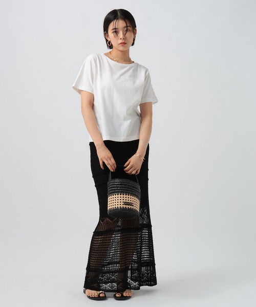 BAYFLOW（ベイフロー）の「[接触冷感/汗臭・汗ジミ軽減]コンパクトファンクションＴ（Tシャツ/カットソー・レディース・ブラック/モカ/ホワイト・MEDIUM/SMALL）」の20枚目の写真