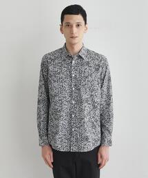 TAKEO KIKUCHI（タケオキクチ）の「ストライプ小花 長袖シャツ（シャツ/ブラウス）」