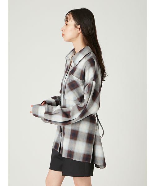 FRAY I.D 2wayオンブレチェックシャツ FRAY I.D｜2wayオンブレチェックシャツ | Rakuten Fashion(楽天