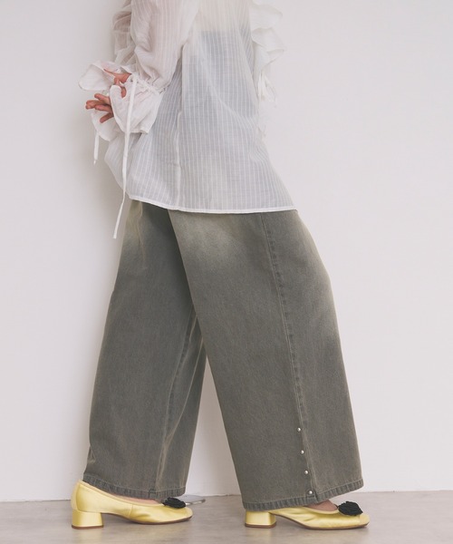 loin nuit(ロワンニュイ)の「waist line design denim / ウエストラインデザインデニム(その他パンツ・レディース・グレー・SMALL/MEDIUM)」の11枚目の写真