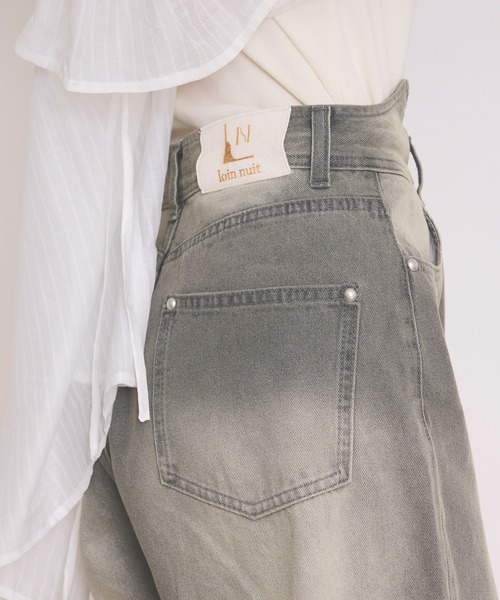 loin nuit(ロワンニュイ)の「waist line design denim / ウエストラインデザインデニム(その他パンツ・レディース・グレー・SMALL/MEDIUM)」の7枚目の写真