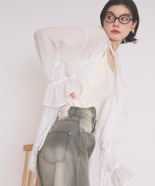 loin nuit(ロワンニュイ)の「waist line design denim / ウエストラインデザインデニム(その他パンツ・レディース・グレー・SMALL/MEDIUM)」の6枚目の写真