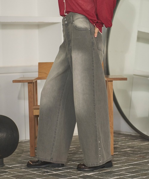 loin nuit(ロワンニュイ)の「waist line design denim / ウエストラインデザインデニム(その他パンツ・レディース・グレー・SMALL/MEDIUM)」の15枚目の写真