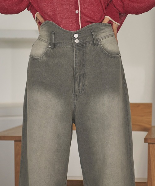loin nuit(ロワンニュイ)の「waist line design denim / ウエストラインデザインデニム(その他パンツ・レディース・グレー・SMALL/MEDIUM)」の19枚目の写真