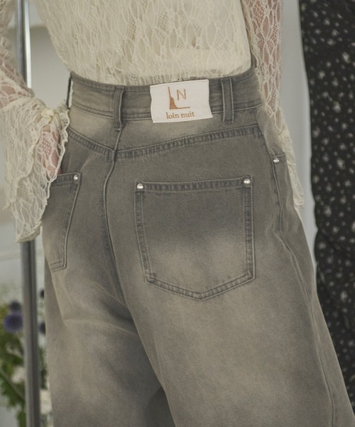 loin nuit(ロワンニュイ)の「waist line design denim / ウエストラインデザインデニム(その他パンツ・レディース・グレー・SMALL/MEDIUM)」の3枚目の写真