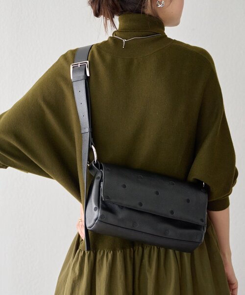 ビアズリー beardsley ブラック ショルダーボディバッグ レザーボディバッグ（ショルダーバッグ）｜BEARDSLEY