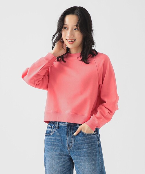 B:MING by BEAMS（ビーミングバイビームス）の「袖フォルム 裏毛 プルオーバー（スウェット・レディース・ライトグレー/レッド系その他/ホワイト系その他5/ブラック・ONE SIZE）」の4枚目の写真