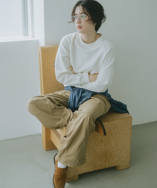 B:MING by BEAMS（ビーミングバイビームス）の「袖フォルム 裏毛 プルオーバー（スウェット・レディース・ライトグレー/レッド系その他/ホワイト系その他5/ブラック・ONE SIZE）」の7枚目の写真