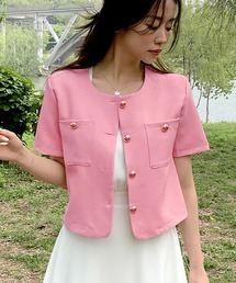 ガーリードール Girly Doll ポップコーンTシャツ （ピンク） ガーリードール Girly Doll シャイニーシアーシャツ【韓国