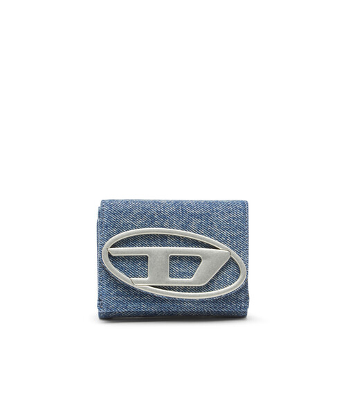 【DIESEL】ディーゼル 1dr Tri Fold Coin Xs Ii 三つ折り財布 1DR TRI FOLD COIN XS II Tri-fold wallet in leather｜ブラック