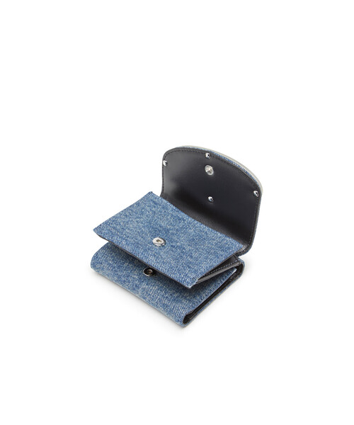 DIESEL 1DR III ウォレット 二つ折り財布 1DR TRI FOLD COIN XS II Tri-fold wallet in mirrored leather