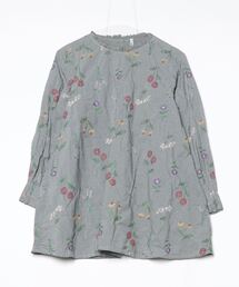 （中古美品）【シャンブルドゥシャーム】水彩画模様ブラウス ブランド古着】chambre de charme｜シャンブルドゥシャームの