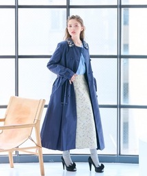 美品 Chesty チェステイ ブルーフォックス ジャケット コート ショート丈 スムースリバーショート丈コート(ノーカラーコート) | MK MICHEL