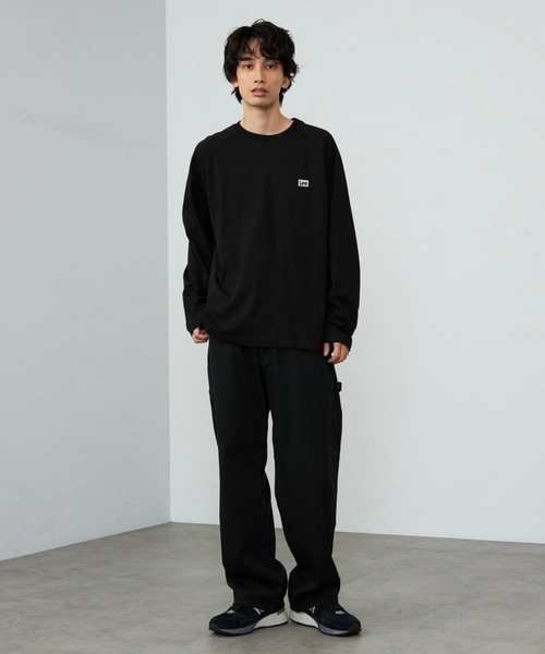 Lee（リー）の「Leeロゴバックプリント ロングスリーブTシャツ【ロングセラー】（Tシャツ/カットソー・メンズ・ホワイト/ブラック・LARGE/SMALL/MEDIUM/X-LARGE）」の21枚目の写真