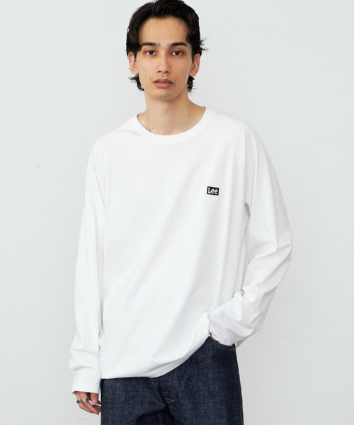 Lee（リー）の「Leeロゴバックプリント ロングスリーブTシャツ【ロングセラー】（Tシャツ/カットソー・メンズ・ホワイト/ブラック・LARGE/SMALL/MEDIUM/X-LARGE）」の14枚目の写真