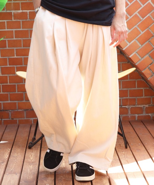 ８(eight)（エイト）の「2タックワイドイージーデニム（デニムパンツ・メンズ・キナリ/ブルー系その他/ブラック/ブラック系その他/ワンウォッシュ・FREE）」の12枚目の写真