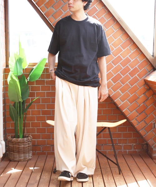 ８(eight)（エイト）の「2タックワイドイージーデニム（デニムパンツ・メンズ・キナリ/ブルー系その他/ブラック/ブラック系その他/ワンウォッシュ・FREE）」の19枚目の写真