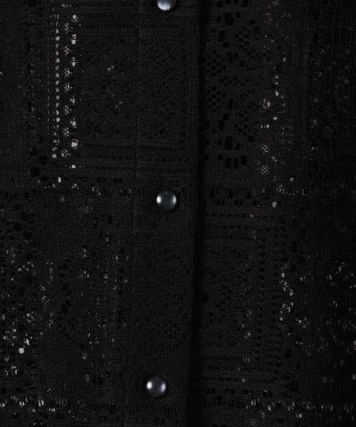 GLOBAL WORK（グローバルワーク）の「イージーケアレースシャツ半袖/584709（シャツ/ブラウス・キッズ・ブラック/ホワイト・130cm/160cm/140cm/150cm）」の11枚目の写真