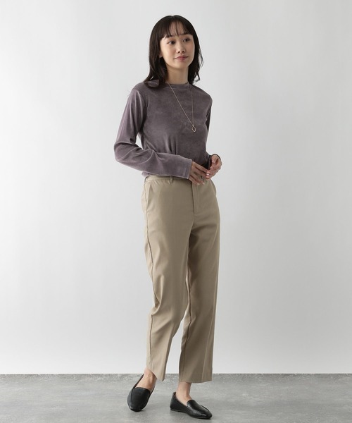 FOUND GOOD（ファウンドグッド）の「ハイパーストレッチストレートP（その他パンツ・レディース・ネイビー/ベージュ/アイボリー/ブラック・S/M/L）」の9枚目の写真