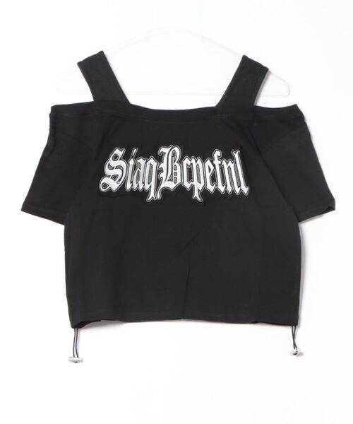 GORGE（ゴージ）の「《フェイクレイヤード×オフショル風》レディース 半袖Tシャツ リブタンクドッキング 春夏秋（Tシャツ/カットソー・レディース・ブラック/ブラウン/オフホワイト/その他1・F）」の17枚目の写真