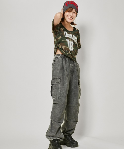 GORGE（ゴージ）の「《フェイクレイヤード×オフショル風》レディース 半袖Tシャツ リブタンクドッキング 春夏秋（Tシャツ/カットソー・レディース・ブラック/ブラウン/オフホワイト/その他1・F）」の11枚目の写真