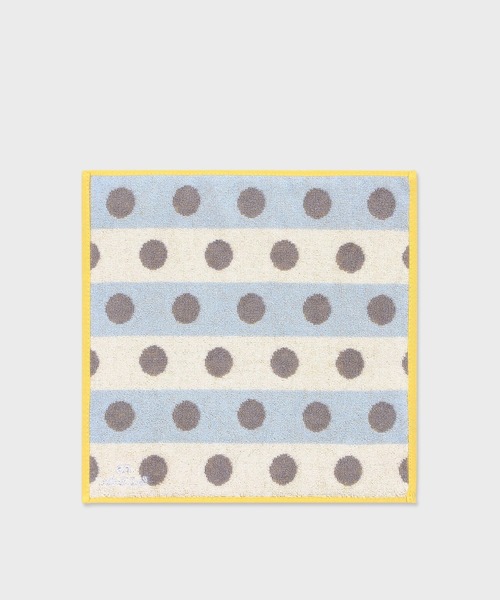 PS Paul Smith(ピーエスポールスミス)の「コントラストスポット タオルハンカチ【250367 THANK】(ハンカチ/ハンドタオル・メンズ・グレー/ブラック・FREE)」の5枚目の写真