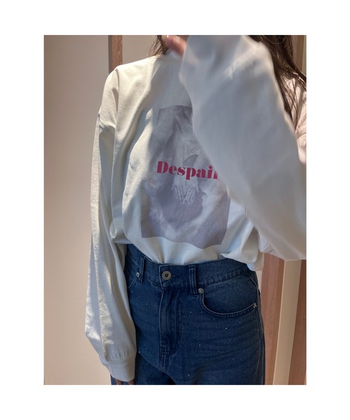 DIP IN CHOCOLATE（ディップインチョコレート）の「グラフィックビッグロンT【DIP IN CHOCOLATE】（Tシャツ/カットソー・レディース・オフホワイト/ホワイト系その他2/ホワイト系その他3・F）」の5枚目の写真