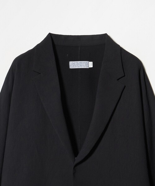 08M288◯ UNITED ARROWS ブラック 総裏 テーラードジャケット UNITED ARROWS｜FORTEX メランジ シングル 2ボタン テーラード