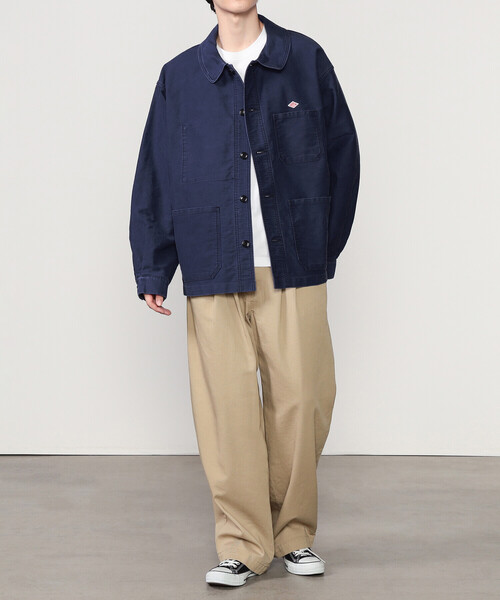 DANTON | コットンモールスキン ワイドカバーオール MEN