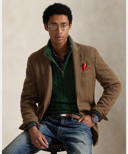 POLO RALPH LAUREN（ポロ ラルフ ローレン）の「ケーブルニット コットン クォータージップ セーター（ニット/セーター・メンズ・グリーン・S/M/L/XXL/XS/XL）」の6枚目の写真