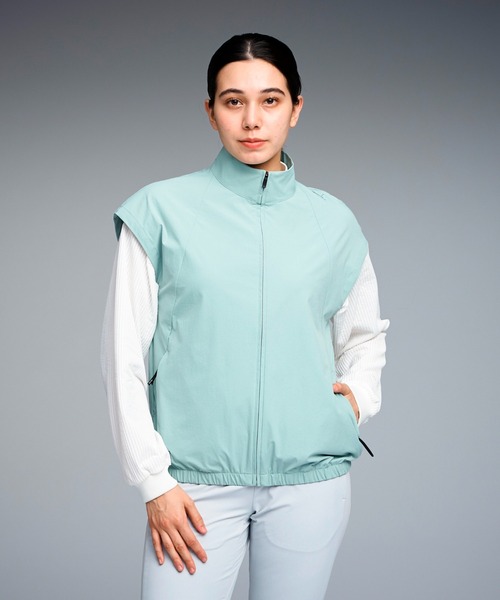 PUMA(プーマ)の「PUMA プーマ ウィメンズ ゴルフ FOG ライト ベスト(カーディガン/ボレロ・レディース・モスグリーン/グリーン系その他6・LARGE/MEDIUM/SMALL/X-LARGE)」の1枚目の写真