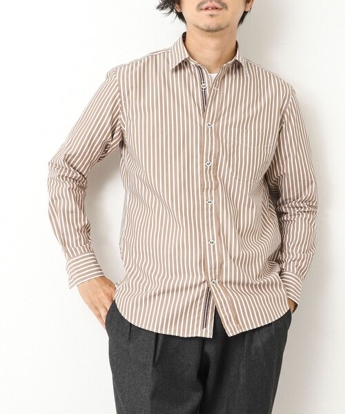 NOLLEY’S(ノーリーズ)の「パラシュートボタン レギュラーカラーシャツ 25AW(シャツ/ブラウス・メンズ・ホワイト/ホワイト系その他/サックスブルー/ブルー系その他/ベージュ系その他・S/M/L/XL)」の3枚目の写真