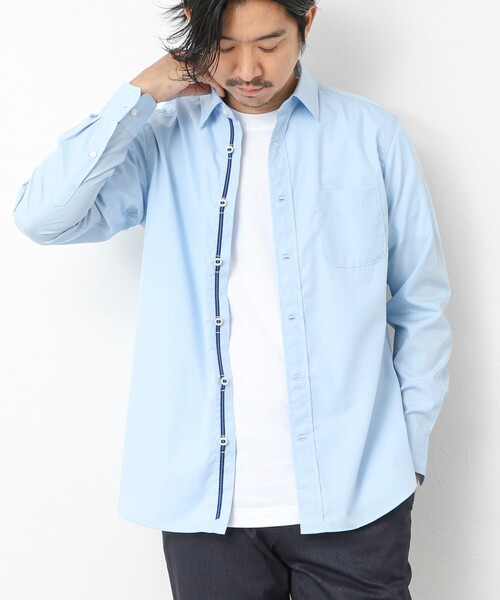 NOLLEY’S(ノーリーズ)の「パラシュートボタン レギュラーカラーシャツ 25AW(シャツ/ブラウス・メンズ・ホワイト/ホワイト系その他/サックスブルー/ブルー系その他/ベージュ系その他・S/M/L/XL)」の18枚目の写真