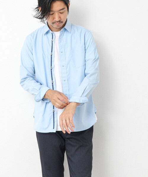 NOLLEY’S(ノーリーズ)の「パラシュートボタン レギュラーカラーシャツ 25AW(シャツ/ブラウス・メンズ・ホワイト/ホワイト系その他/サックスブルー/ブルー系その他/ベージュ系その他・S/M/L/XL)」の19枚目の写真