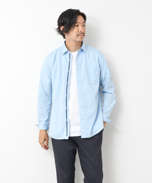 NOLLEY’S(ノーリーズ)の「パラシュートボタン レギュラーカラーシャツ 25AW(シャツ/ブラウス・メンズ・ホワイト/ホワイト系その他/サックスブルー/ブルー系その他/ベージュ系その他・S/M/L/XL)」の11枚目の写真